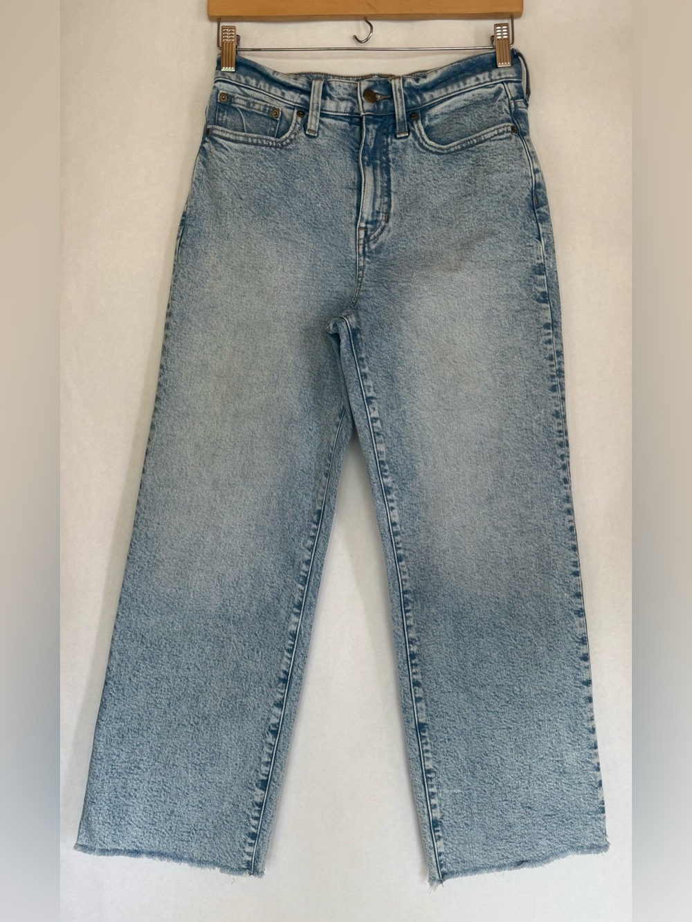 J Crew High-Rise Straight Leg Women’s Jeans - Light Blue
